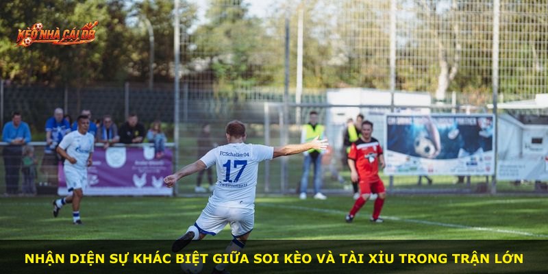 Nhận diện sự khác biệt giữa soi kèo và tài xỉu trong trận lớn